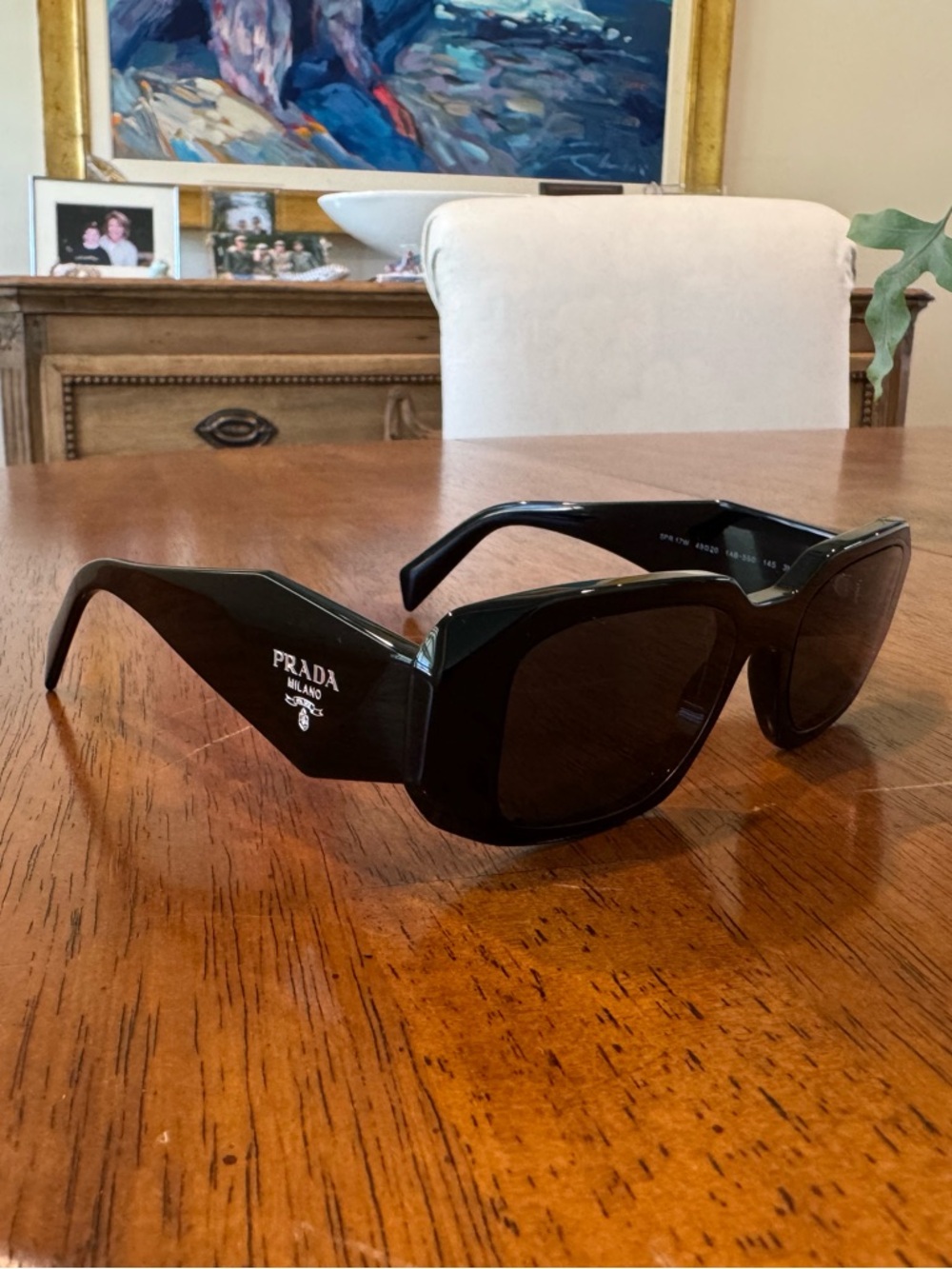 Prada Sculto Reo Irregular Rounded Sunglasses